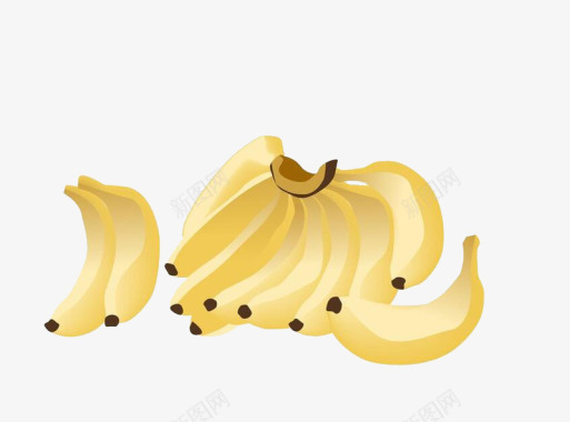 卡通香蕉图标图标