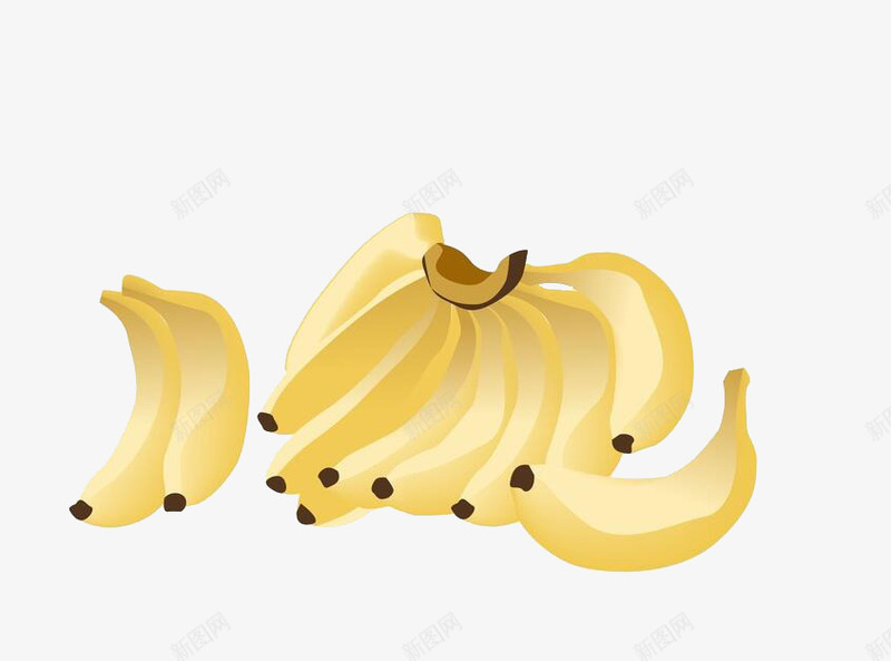 卡通香蕉图标png_新图网 https://ixintu.com 卡通香蕉 图标 插图 标识 水果 香蕉 黄香蕉