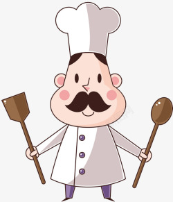 手绘厨子卡通厨师高清图片