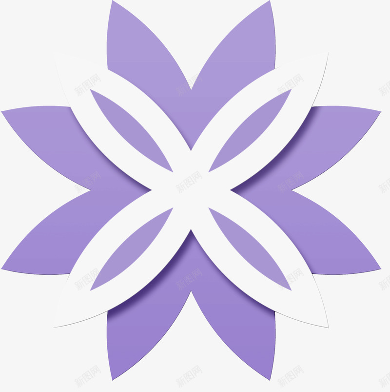 紫色立体花朵png免抠素材_新图网 https://ixintu.com 3D立体 微立体 新式雕花 浮雕花 精美花纹 蓝色花纹 镂空花纹