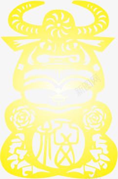 娃娃剪纸png免抠素材_新图网 https://ixintu.com 中国 中国风 剪纸 娃娃