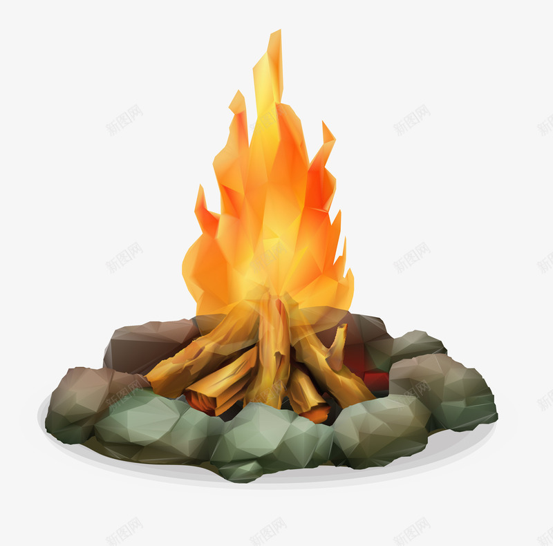 户外火堆png免抠素材_新图网 https://ixintu.com 户外 木头 木材烧火 火堆 火堆元素 火把