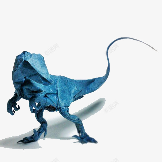 恐龙折纸png免抠素材_新图网 https://ixintu.com 儿童折纸 怪兽 恐龙 蓝色恐龙 霸王龙