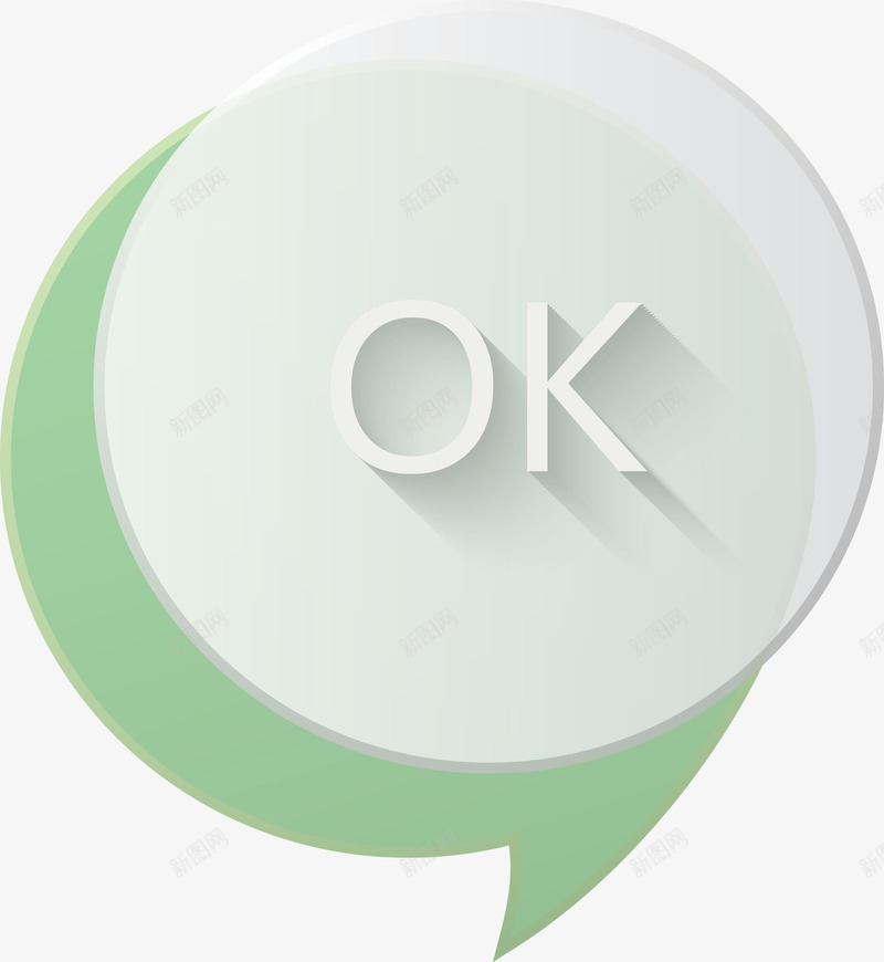 商务OK矢量图ai免抠素材_新图网 https://ixintu.com OK 信息 商务 对话 工作 气泡 贴纸 矢量图