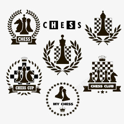 国际象棋比赛国际象棋标志图标高清图片
