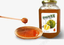 冰糖蜂蜜菊花茶蜂蜜柚子茶高清图片
