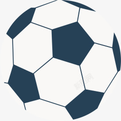 卡通扁平化圆形足球素材