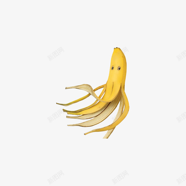 百变的香蕉皮png免抠素材_新图网 https://ixintu.com 创意香蕉 可爱的香蕉 有眼睛的香蕉 香蕉 黄色