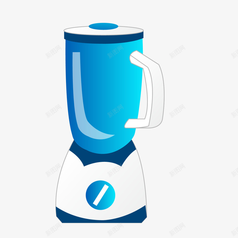 蓝色榨汁机png免抠素材_新图网 https://ixintu.com 商品 榨汁机 电器 蓝色