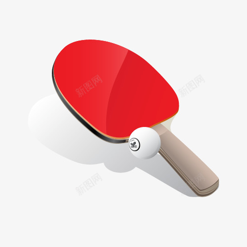乒乓球运动器材png免抠素材_新图网 https://ixintu.com 乒乓球 体育 健身 活动比赛 运动