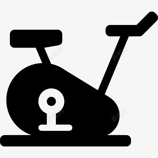 自行车运动没有轮子图标png_新图网 https://ixintu.com 体育 健身设备 工具 永远 自行车 运动