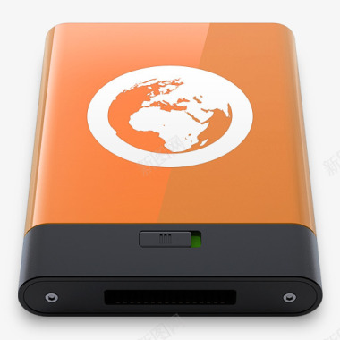 橙色服务器W图标图标