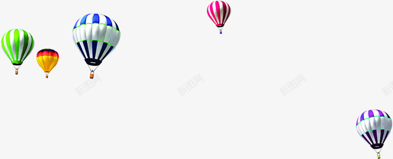 手绘海报热气球卡通颜色png免抠素材_新图网 https://ixintu.com 卡通 海报 热气球 颜色