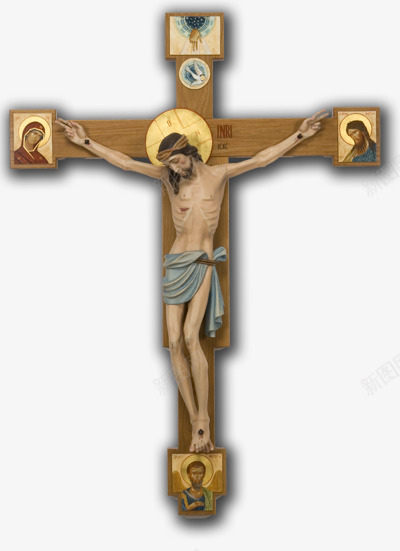 耶稣png免抠素材_新图网 https://ixintu.com 上帝耶稣耶和华 十字架 木头 男人 耶稣像