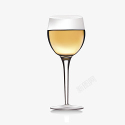 香槟西餐玻璃杯素材