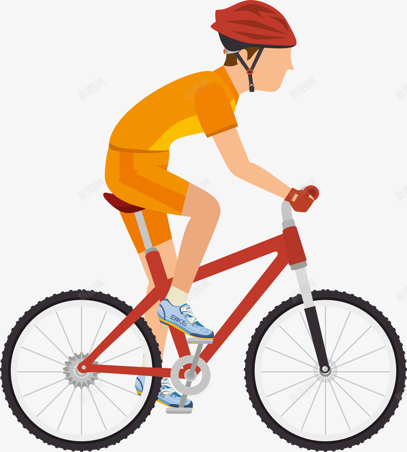 山地自行车健身运动png免抠素材_新图网 https://ixintu.com 体育 健身 山地自行车 运动