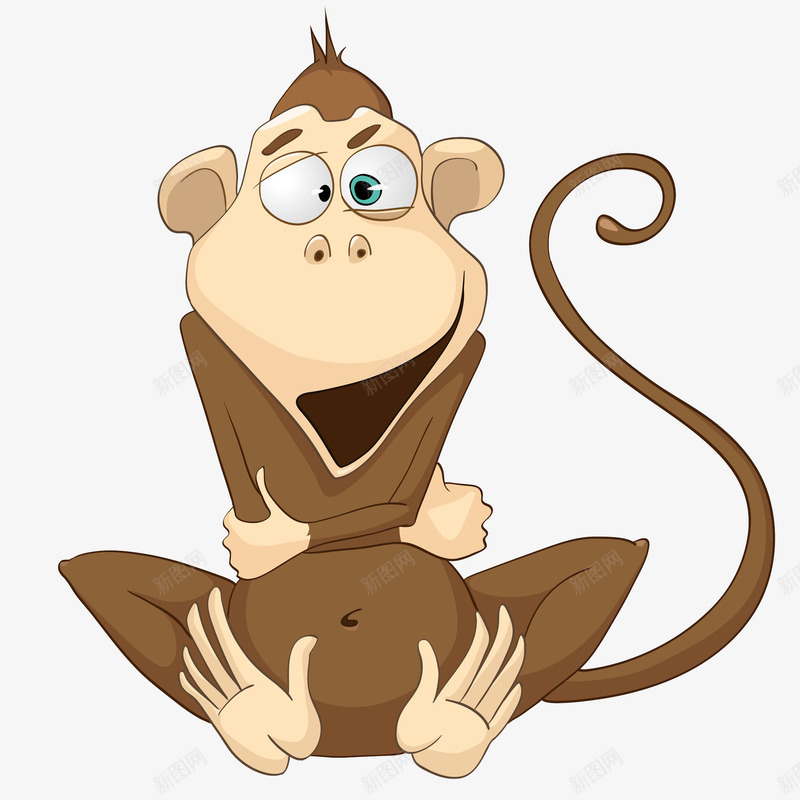发抖的猴子png免抠素材_新图网 https://ixintu.com 冷 动物 发抖 哺乳动物 有尾巴 活动灵活 爱吃香蕉 猴子 猴子尾巴 略像人 身上有毛