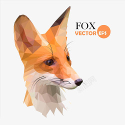 狐狸折纸折纸狐狸的头部高清图片