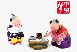 中国风陶瓷娃娃素材