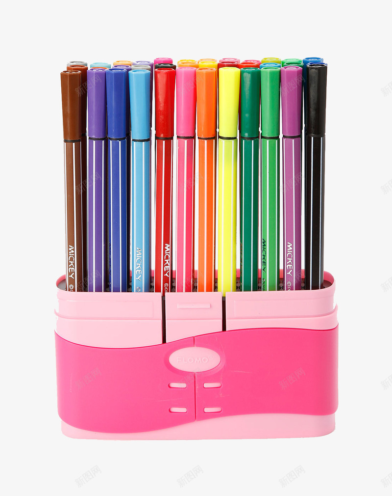 24色彩笔png免抠素材_新图网 https://ixintu.com 24种颜色 学习用品 彩笔 文具 绘图