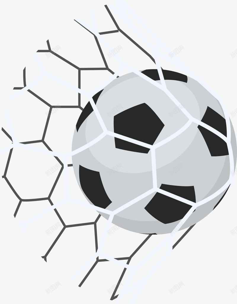 卡通足球比赛png免抠素材_新图网 https://ixintu.com 世界杯 卡通 球网 矢量图案 足球 运动相关