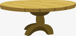 木制圆桌素材