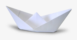 白色纸船素材