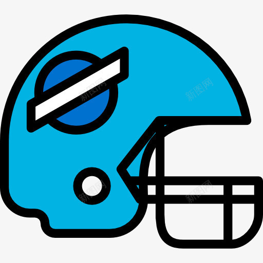 头盔图标png_新图网 https://ixintu.com 体育 体育比赛 保护 头盔 美式足球 装备 运动