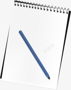 笔记本和笔矢量图素材