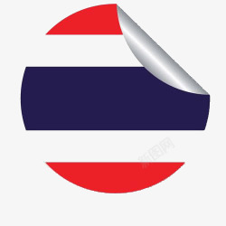 泰国国旗贴纸素材
