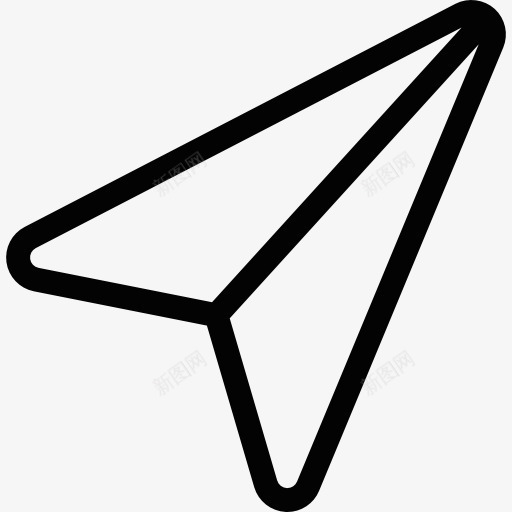 小小的纸飞机图标png_新图网 https://ixintu.com 平面 折叠 折纸飞机 艺术 飞机