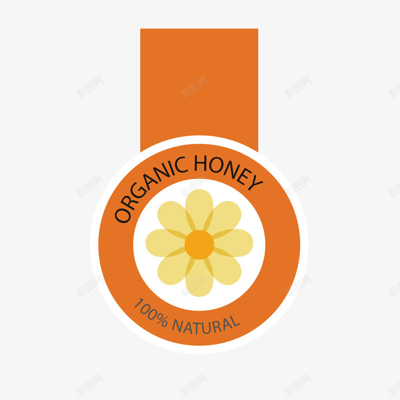 蜂蜜标签png免抠素材_新图网 https://ixintu.com 标签 瓶贴 蜂蜜