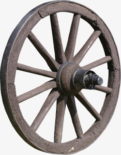 古代轱辘马车轮子高清图片