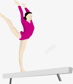 奥运会比赛项目平衡木奥运健儿高清图片
