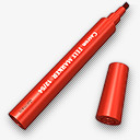 红色记号笔png免抠素材_新图网 https://ixintu.com 工作用品 文具 红色 记号 记号笔