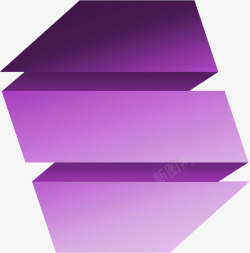 紫色折纸目录素材