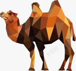 立体折纸骆驼素材