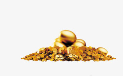 金色金蛋金币素材