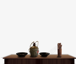 扁铁筷筒桌子高清图片