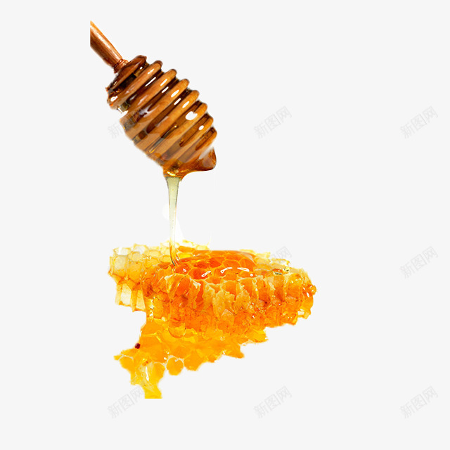 蜂蜜装饰图案2png免抠素材_新图网 https://ixintu.com 美食 蜂巢 蜂蜜 蜂蜜沾棒 黄色