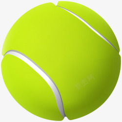 手绘立体网球素材