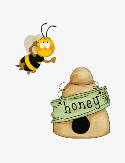黄色小蜜蜂素材