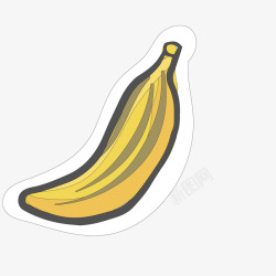 卡通手绘植物香蕉素材