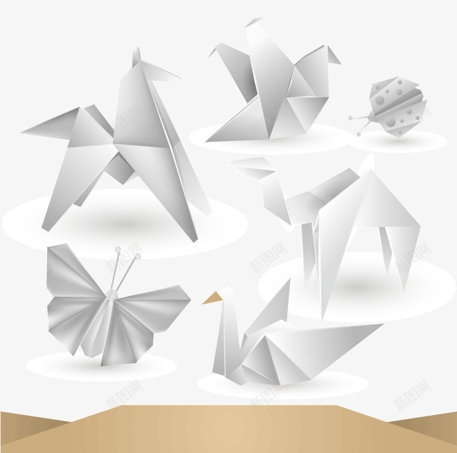白色纸鹤折纸png免抠素材_新图网 https://ixintu.com 折纸 白色 纸鹤 装饰图案