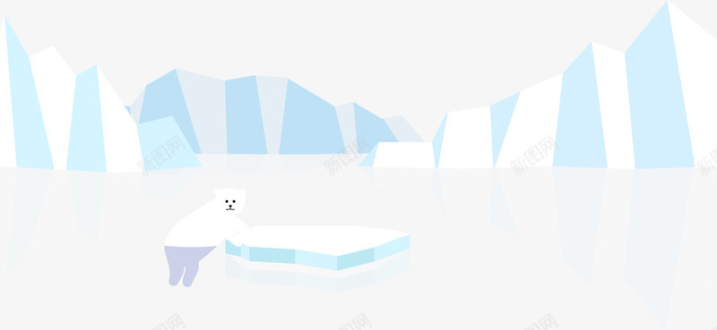 冰雪奇景png免抠素材_新图网 https://ixintu.com 冰山 冰河世纪 南极 南极冰山 奇景 模型 雪花