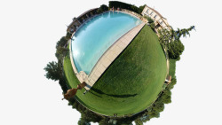 家庭泳池家居球形全景高清图片