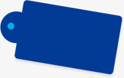 喇叭标签蓝色标签卡片高清图片