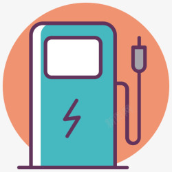 charging小型车电荷充电电动车服务站汽车高清图片
