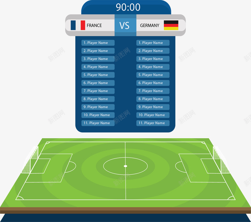 蓝色计分面板比赛矢量图ai免抠素材_新图网 https://ixintu.com 世界杯 矢量png 蓝色计分板 计分板 足球 足球比赛 矢量图