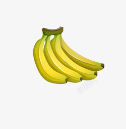 每日必需卡通水果香蕉每日必需补充维生素高清图片